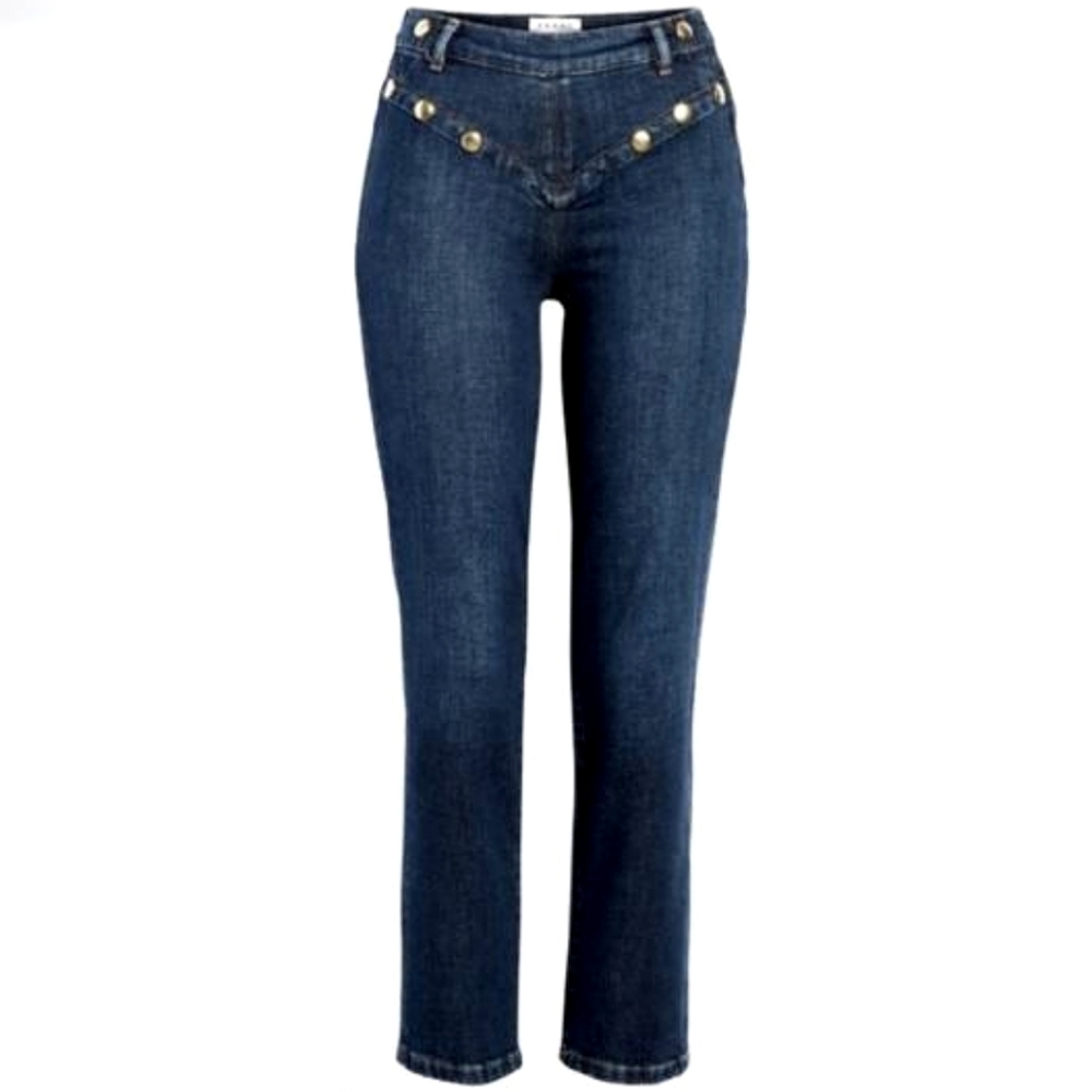 Frame Denim Jeans Studded Yoke High Waist 26 - Picture 3 of 12